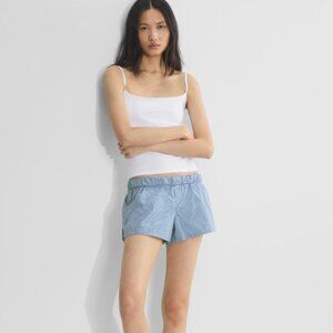 TNA | Aritzia Dally Poplin Boxer Short | Sz. L
